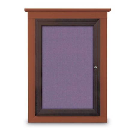 United Visual Products Single Door Enclosed Letterboard, 43"x33 UV1304TB-BRONZE-GREEN